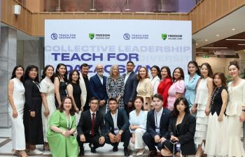 21 маусым күні Teach for Qazaqstan бағдарламасының алғашқы легінің бітіру кеші өтті – 2025!